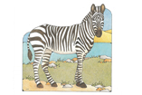 Primary Cutout Illustration Zebra